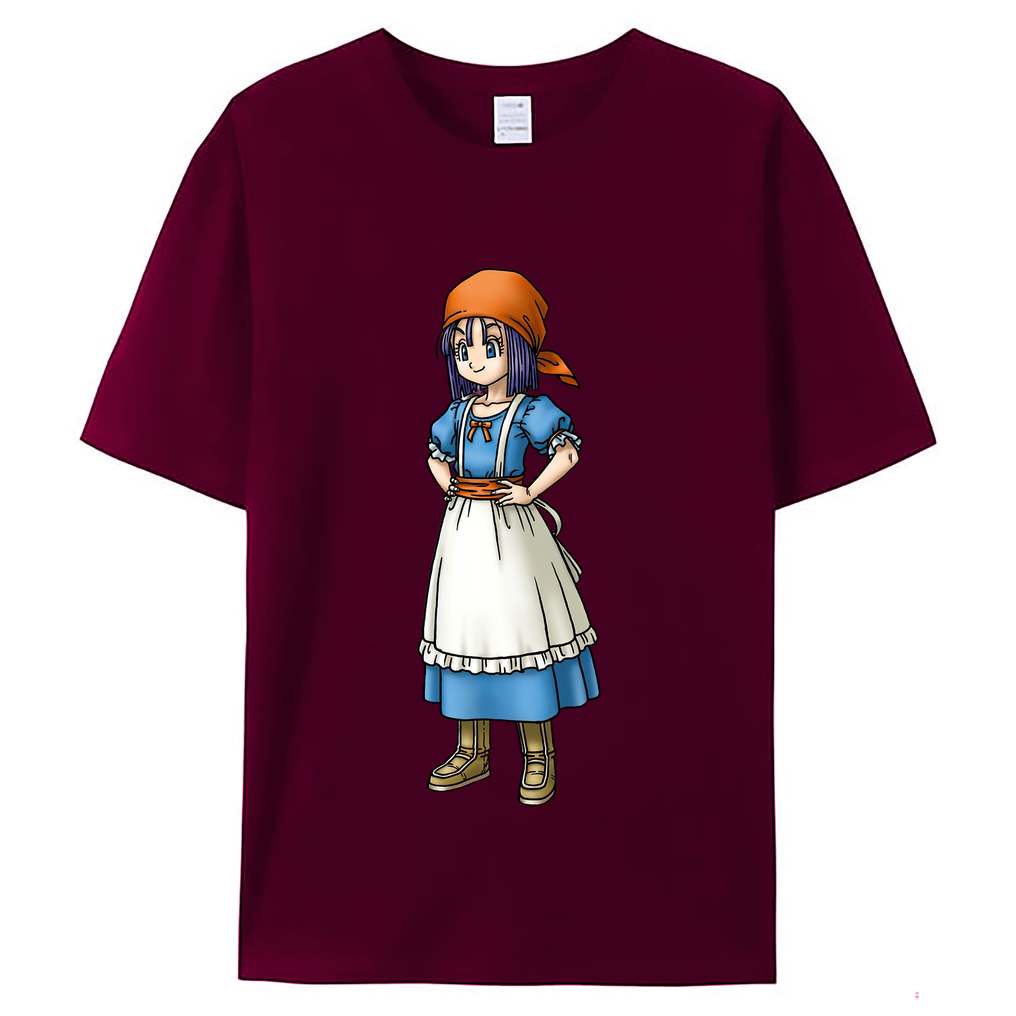 （画像用） ドラゴンクエスト Doragon Kuesuto Dragon Quest レディースカジュアルプリントTシャツ（綿100％）